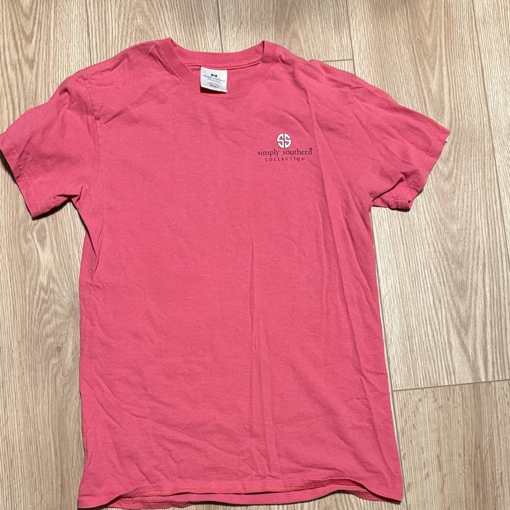 Simply Southern Coral Short Sleeve Tee